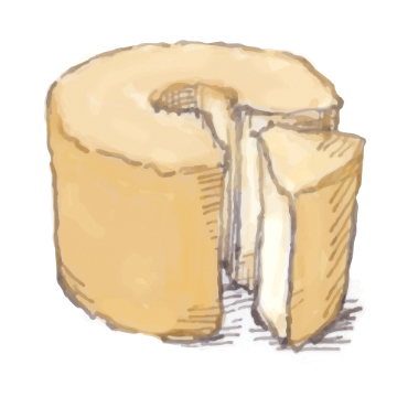 Piggies cafeのplain chiffonのイラストレーション
