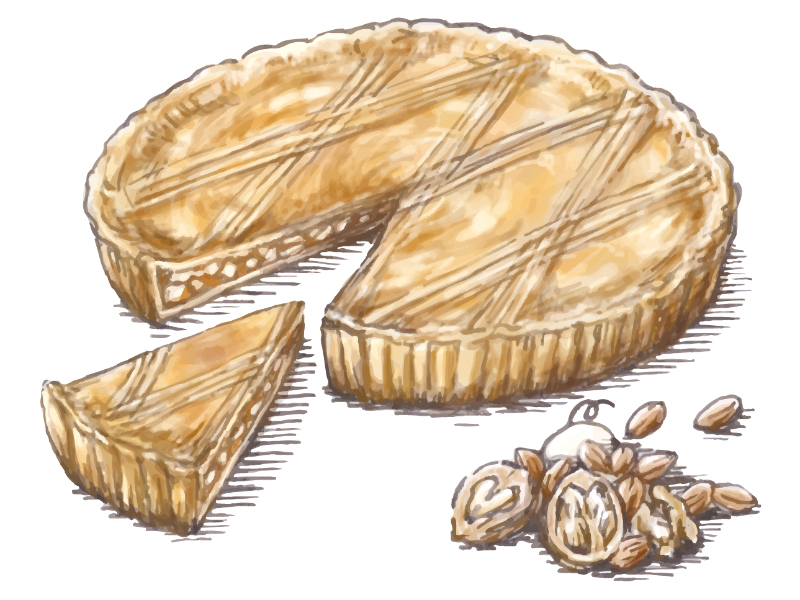 Piggies cafeのengadinerのイラストレーション