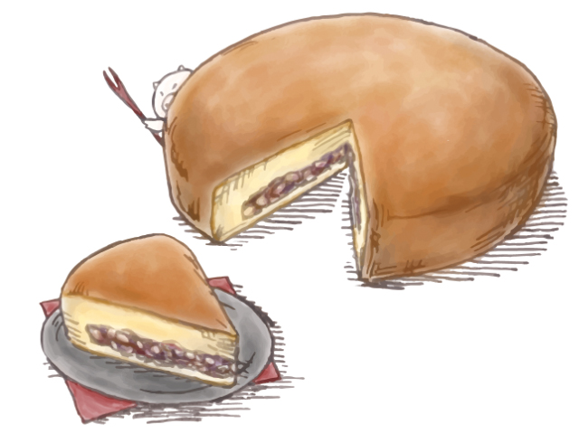 Piggies cafeのgateau ara wafuのイラストレーション